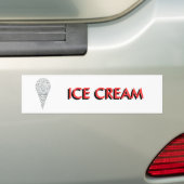Kleine Leute DES EISCREME-KEGELS mit den Zungen Autoaufkleber (Auf Auto)