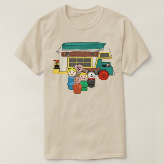Kleine Leute Familiencamps T-Shirt (Design vorne)