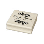 Kleine Libelle mit Zweigen und Blätter Gummistempel (Stempel)