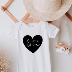 Kleine Liebe Black Heart Baby Bodysuit Baby Strampler