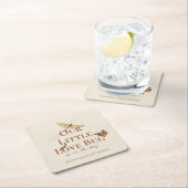 Kleine Liebe Bug Baby Dusche Rechteckiger Pappuntersetzer (Vor Ort)