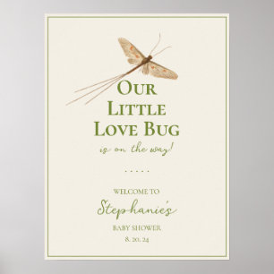 Kleine Liebe Bug Baby Dusche Willkommen Poster