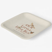 Kleine Liebe Bug Baby Duwer Gender Neutral Pappteller (Gewinkelt)