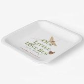 Kleine Liebe Bug Baby Duwer Gender Neutral Pappteller (Gewinkelt)