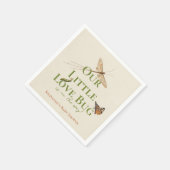 Kleine Liebe Bug Baby Duwer Gender Neutral Serviette (Ecke)