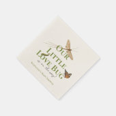 Kleine Liebe Bug Baby Duwer Gender Neutral Serviette (Ecke)