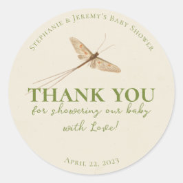 Kleine Liebe Bug Baby Shower Classic Round Sticker