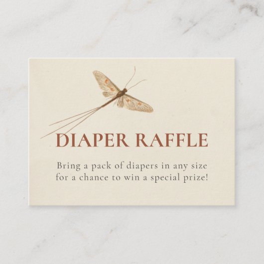 Kleine Liebe Bug Baby Shower Enclosure Card Begleitkarte (Vorderseite)