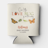 Kleine Liebe Bug Baby Shower Sticker Dosenkühler (Vorderseite)