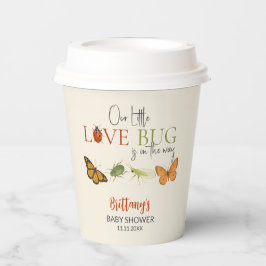 Kleine Liebe Bug Baby Shower Sticker Pappbecher