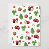 Kleine Liebe Bug Birthday Einladung (Rückseite)