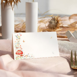 Kleine Liebe Bug Floral Baby Dusche Platzkarte