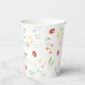 Kleine Liebe Bug Garden Babydusche Babydusche Pappbecher (Rückseite)