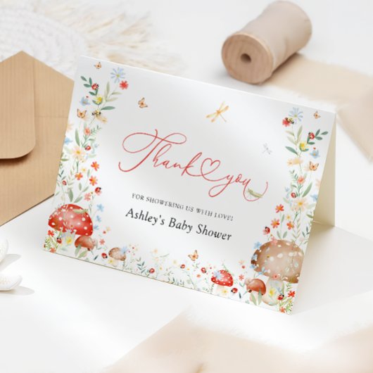 Kleine Liebe Bug Garden Kinderdusche Danke