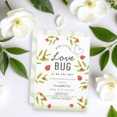 Kleine Liebe Bug Ladybug Babydusche Einladung