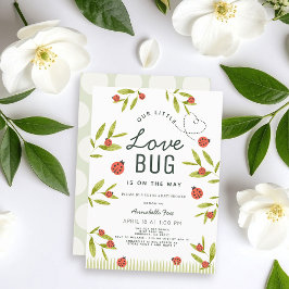 Kleine Liebe Bug Ladybug Babydusche Einladung