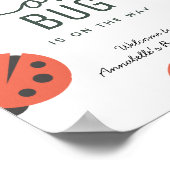 Kleine Liebe Bug Ladybug Babydusche Willkommen Poster (Ecke)