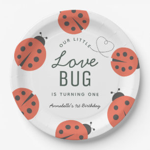 Kleine Liebe Bug Ladybug Birthday Paper Teller