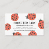 Kleine Liebe Bug Ladybug Bücher für Baby Shower En Begleitkarte (Vorderseite)