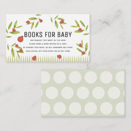 Kleine Liebe Bug Ladybug Bücher für Babydusche Begleitkarte