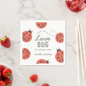 Kleine Liebe Bug Ladybug Geburtstag Napkins Serviette (Beispiel)