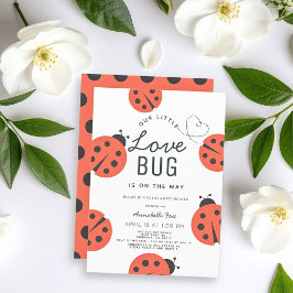 Kleine Liebe Bug Ladybug Kinderdusche Einladung