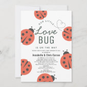 Kleine Liebe Bug Ladybug Kinderdusche per Mail Einladung (Vorderseite)