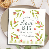 Kleine Liebe Bug Ladybug Leaf Babydusche Napkins Serviette