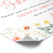 Kleine Liebe Bug Niedlich Gartenkarten und Geschen Poster (Ecke)