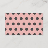 Kleine Liebe Bug Pink Ladybug Diaper Raffle Ticket Begleitkarte (Rückseite)