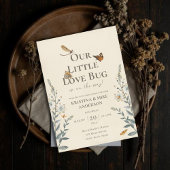 Kleine Liebe Bug QR Code Kinderdusche Einladung