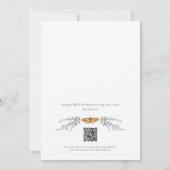 Kleine Liebe Bug QR Code Kinderdusche Einladung (Rückseite)