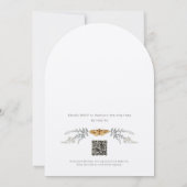 Kleine Liebe Bug QR Code Kinderdusche Einladung (Rückseite)