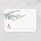 Kleine Liebe Bug Wildblume Babydusche Umschließung Begleitkarte (Rückseite)