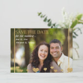 Kleine Liebe-Save the Date Mitteilung Einladung (Stehend Vorderseite)