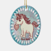 Kleine Liebe Unicorn Keramik Ornament (Rechts)