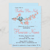 Kleine Liebe-Vogel-Duschen-Einladung Einladung (Vorne/Hinten)