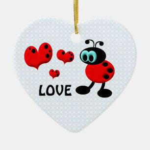 Kleine Liebe-Wanzen-Andenken-Verzierung Keramik Ornament