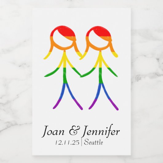 Kleine Lieben Weinetikett (Einzelnes Label)