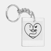 Kleine Liebesdinos Schlüsselanhänger (Vorderseite links)