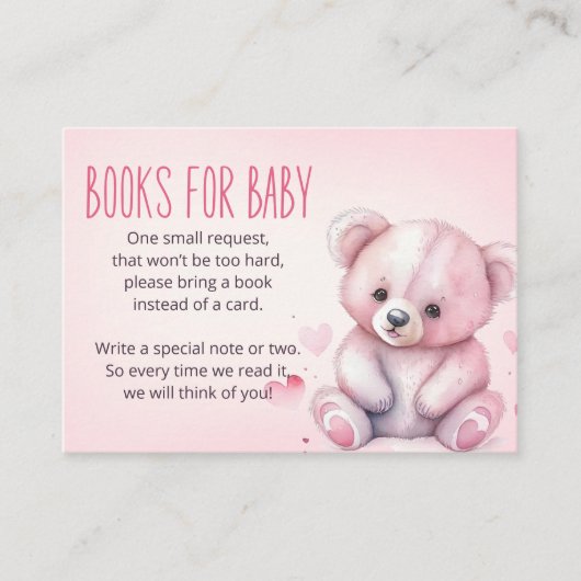 Kleine Lieblingsbücher für Babytickets Begleitkarte (Vorderseite)