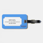 Kleine Liga-Baseball Gepäckanhänger (Rückseite horizontal)