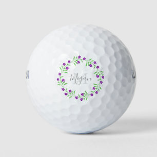 Kleine Lila Blume Golfball