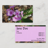 Kleine lila Blumen - Geschäft Visitenkarte (Vorne/Hinten)