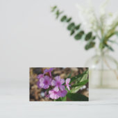 Kleine lila Blumen - Geschäft Visitenkarte (Stehend Vorderseite)