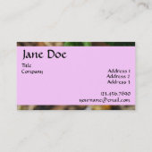 Kleine lila Blumen - Geschäft Visitenkarte (Rückseite)