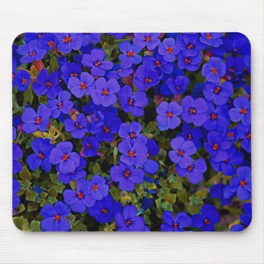 Kleine lila Blumen Mousepad (Vorne)