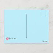 Kleine Lila Eule - leere Postkarte (Rückseite)