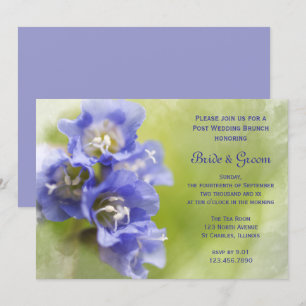 Kleine Lila Garden Blume Post Wedding Brunch Einladung