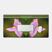 Kleine Lila Orchid-Blume Personalisiert Schreibtischunterlage (Tastatur & Maus)